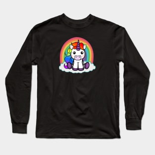 Rainbow Unicorn Long Sleeve T-Shirt